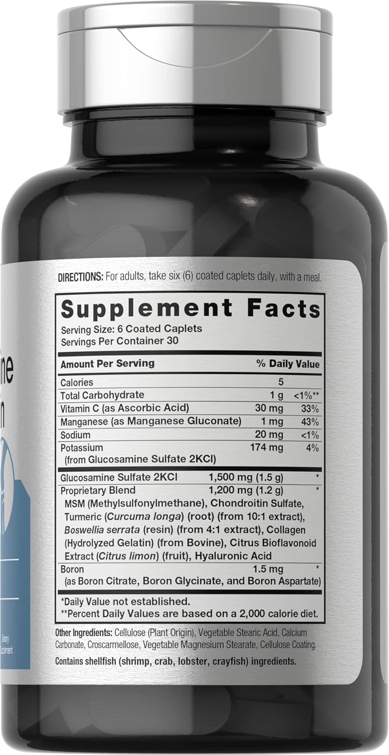 Horbäach Glucosamina Condroitina MSM con Cúrcuma - 180 Comprimidos